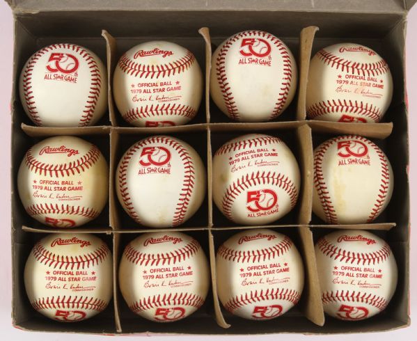 1979 Official All Star Game Bowie Kuhn Baseball Collection - Lot of 12
