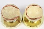 1950's-90's ONL Giles & OAL Budig Game Used Baseball Collection - Lot of 2 (MEARS LOA)