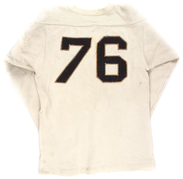 1950s circa Lowe & Campbell #76 Game Worn Football Jersey (MEARS LOA)
