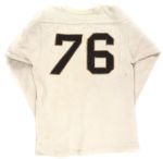 1950s circa Lowe & Campbell #76 Game Worn Football Jersey (MEARS LOA)