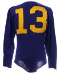 1950's May & Halas #13 Game Worn Football Jersey w/ 6 Button Crotch Strap (MEARS LOA)