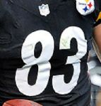 2013 (October 20) Heath Miller Pittsburgh Steelers Game Worn Home Jersey Vs. Ravens   (TD Pass Worn) MEARS A10 