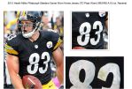 2013 (October 20) Heath Miller Pittsburgh Steelers Game Worn Home Jersey Vs. Ravens   (TD Pass Worn) MEARS A10 