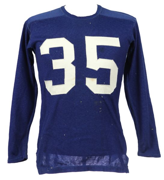 1950-53 circa MacGregor Goldsmith #35 Game Worn Football Jersey (MEARS LOA)