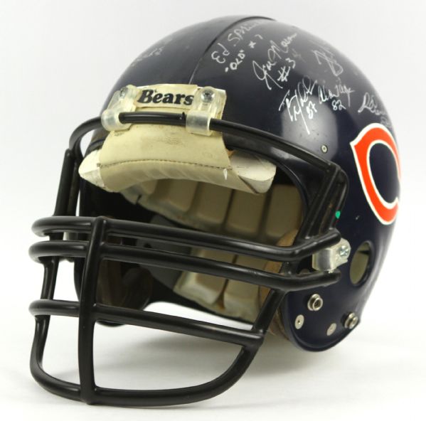 1980s Chicago Bears Multi Signed Full Size Pro Model Helmet w/ 25 Signatures Including Walter Payton, Dick Butkus, Gale Sayers, Mike Ditka & More (JSA)