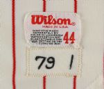 1979 Mike Schmidt Philadelphia Phillies Game Worn Home Uniform (MEARS A10)