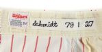 1979 Mike Schmidt Philadelphia Phillies Game Worn Home Uniform (MEARS A10)