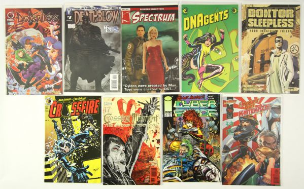 1980s-2000s Assorted Comic Book Collection - Lot of 290 w/ Deathblow, Cyber Force, Danger Girl Kamikaze & More