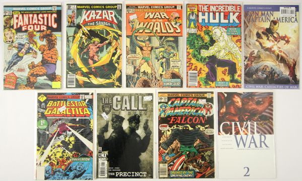 1980s-2000s Assorted Comic Book Collection - Lot of 290 w/ Fantastic Four, Battlestar Galactica, The Incredible Hulk & More