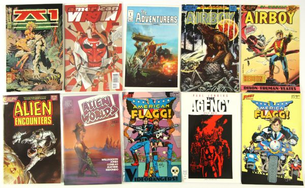 1980s-2000s Assorted Comic Book Collection - Lot of 290 w/ Alien Encounters, The Adventurers, American Virgin & More