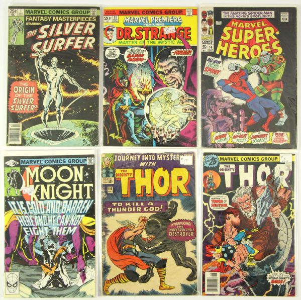 1970s-90s Assorted Comic Book Collection - Lot of 290 w/ Thor, Silver Surfer, Dr. Strange & More