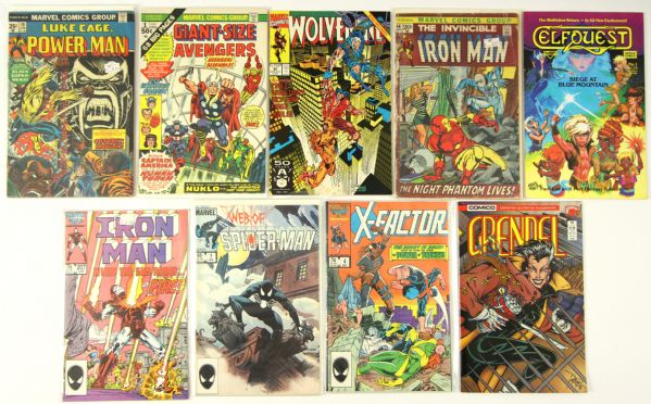 1970s-90s Assorted Comic Book Collection - Lot of 290 w/ Wolverine, Iron Man, Elf Quest & More