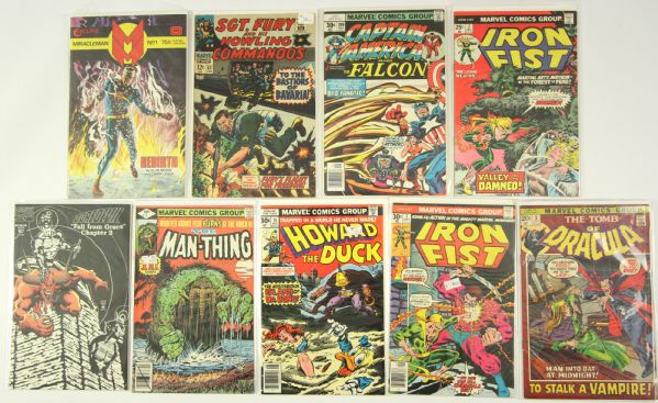 1970s-90s Assorted Comic Book Collection - Lot of 290 w/ Sgt Fury & His Howling Commandos, Howard the Duck, Tomb of Dracula & More