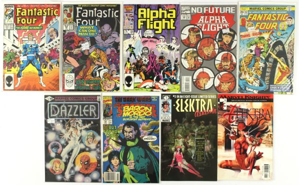 1970s-2000s Assorted Comic Book Collection - Lot of 290 w/ Fantastic Four, Alpha Flight, Dazzler & More