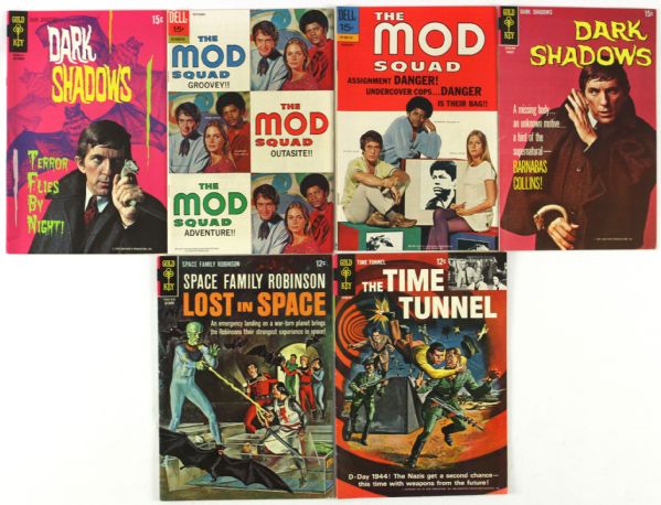 1966-70 Comic Book Collection - Lot of 6 w/ Time Tunnel, Dark Shadows, Mod Squad & More