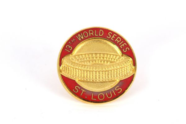 1982 St. Louis Cardinals 13th World Series Busch Stadium 1" Press Pin