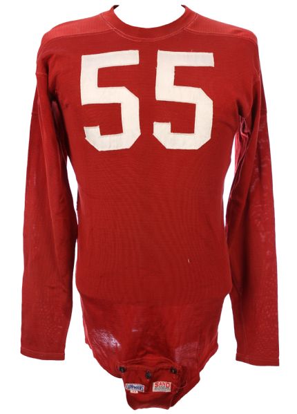1948-49 Roger Harding / Bap Manzini Detroit Lions Game Worn Jersey (MEARS A10)