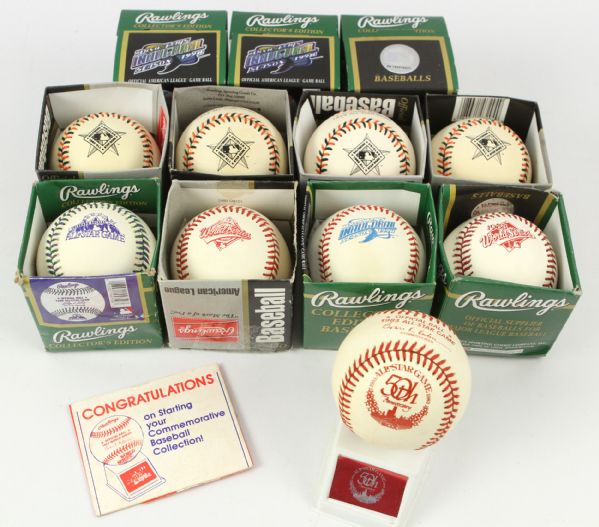 1983-98 World Series All Star Commemorative Baseball Collection - Lot of 12