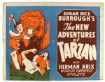 1935 New Adventures of Tarzan With Herman Brix Worlds Greatest Athlete 22" x 28" Movie Broadside