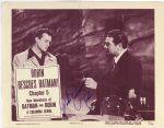 1949 Johnny Duncan Signed New Adventures of Batman & Robin 11" x 14" Lobby Card (JSA)