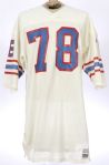 1980 Curley Culp Houston Oilers Game Worn Road Jersey (MEARS LOA)