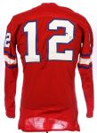 1967-72 Wilson Red Durene #12 Game Worn Football Jersey (MEARS LOA)