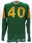 1957-59 Wilson Green Durene #40 Game Worn Football Jersey (MEARS LOA)