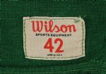 1957-59 Wilson Green Durene #40 Game Worn Football Jersey (MEARS LOA)