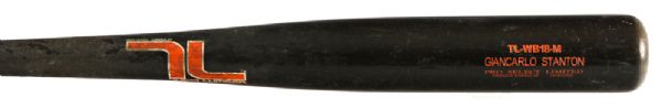 2012-14 Giancarlo Stanton Miami Marlins Tucci Lumber Professional Model Game Used Bat (MEARS LOA)