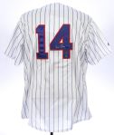 2000's Ernie Banks Chicago Cubs Signed Home Jersey (JSA)