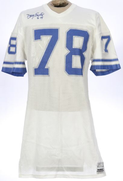 1978 Doug English Detroit Lions Signed Game Worn Road Jersey (MEARS LOA/JSA/Team LOA)