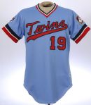 1986 Roy Smith Minnesota Twins Game Worn Road Jersey (MEARS LOA)