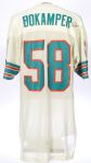 1981-83 Kim Bokamper Miami Dolphins Signed Game Worn Road Jersey (MEARS LOA/JSA)