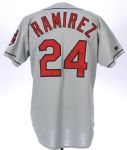 1995 Manny Ramirez Cleveland Indians Road Jersey (MEARS LOA)