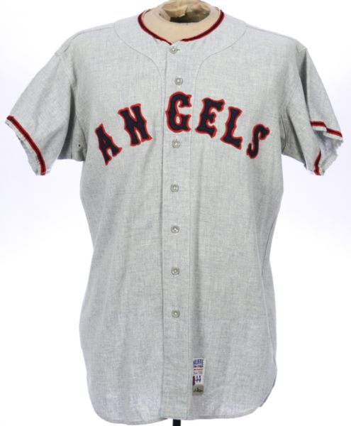 1969 Mike Roarke California Angels Game Worn Road Jersey (MEARS LOA)
