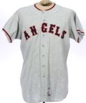 1969 Mike Roarke California Angels Game Worn Road Jersey (MEARS LOA)