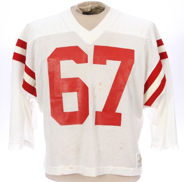 1970s-80s Russell Athletic White Mesh Roberts #67 Football Jersey (MEARS LOA)