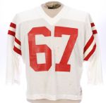 1970s-80s Russell Athletic White Mesh Roberts #67 Football Jersey (MEARS LOA)