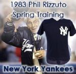 1983 Phil Rizzuto Signed New York Yankees Game Worn Batting Practice Jersey (MEARS LOA/JSA/Steiner)