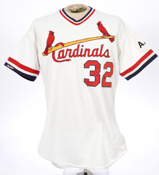 1990 Joe Magrane St. Louis Cardinals Game Worn Home Jersey (MEARS LOA)