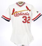 1990 Joe Magrane St. Louis Cardinals Game Worn Home Jersey (MEARS LOA)