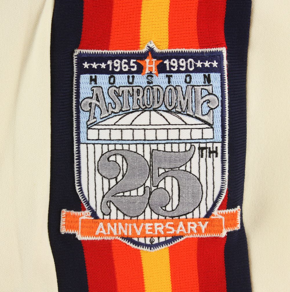 1990 Javier Ortiz Game Worn Houston Astros Jersey with Astrodome