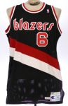 1990-91 Walter Davis Portland Trail Blazers Game Worn Road Jersey (MEARS LOA)