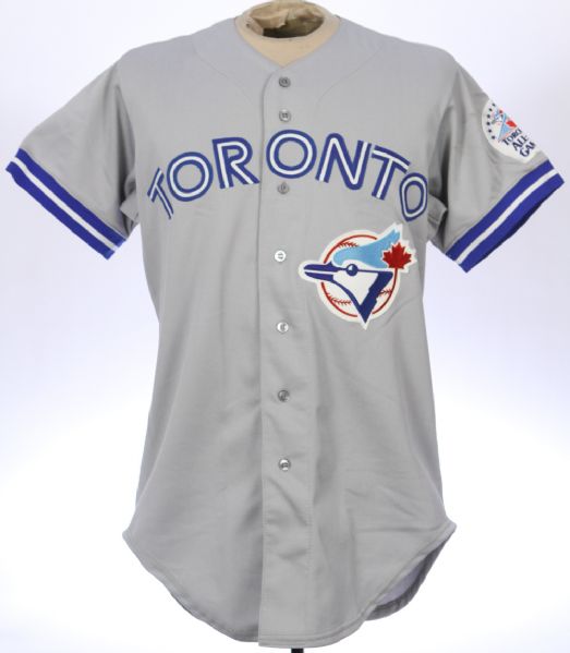 1991 Eddie Zosky Toronto Blue Jays Game Worn Road Jersey (MEARS LOA)