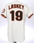 1984 Bill Laskey San Francisco Giants Signed Game Worn Home Jersey (MEARS LOA/JSA)