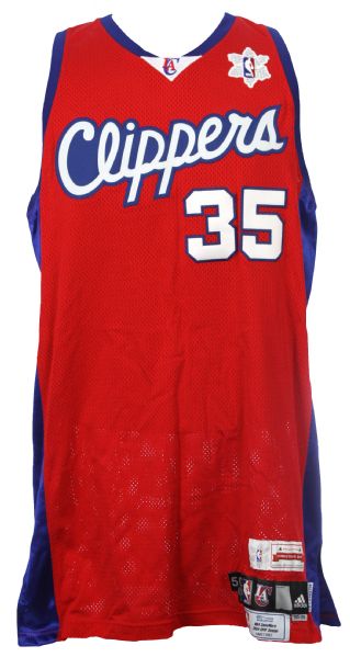 2009 (December 25) Chris Kaman Los Angeles Clippers Game Worn Road Jersey (MEARS LOA/MeiGray)