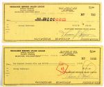1978-81 Milwaukee Brewers Spring Training Checks Signed by Tommy Ferguson Made Payable to George Bamberger (2)