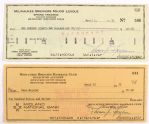 1972 Milwaukee Brewers Spring Training Checks Signed By Tommy Ferguson Made Payable to Dave Bristol (JSA) (2)