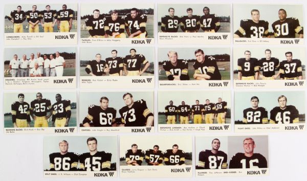 1968 Mint In Envelope KDKA Pittsburgh Steelers Regional Card Set (Uncirculated)