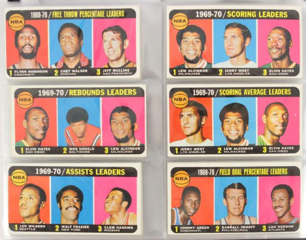 1970-71 Topps Basketball Card Complete Set - Set of 175 w/ Pete Maravich, Lew Alcindor, Wilt Chamberlain, Pat Riley & More